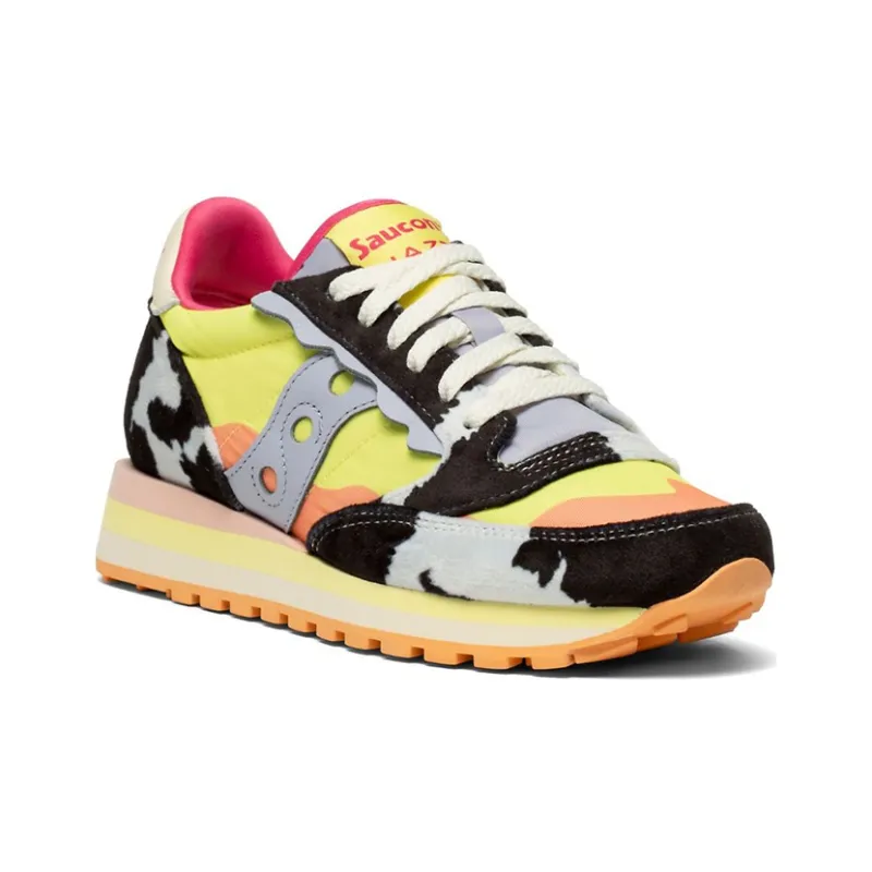 Saucony Jazz Triple Low-Top Running Shoes Women's Yellow Black Orange Standard M-2