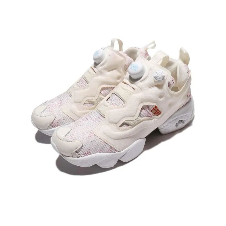 Reebok Instapump Fury FBT Wear-Resistant Low-Top Running Shoes Women's Light Pink-2