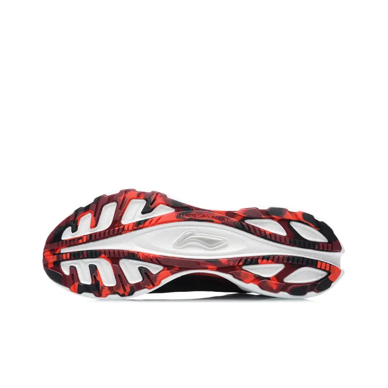 LiNing Super Light 18 䨻 Low Top Running Shoes Men's Black Red-4