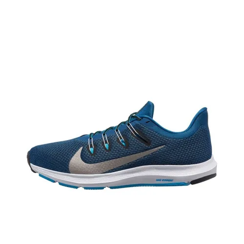 Nike Quest 2 Running Shoes Men Low-Top Blue/White/Black