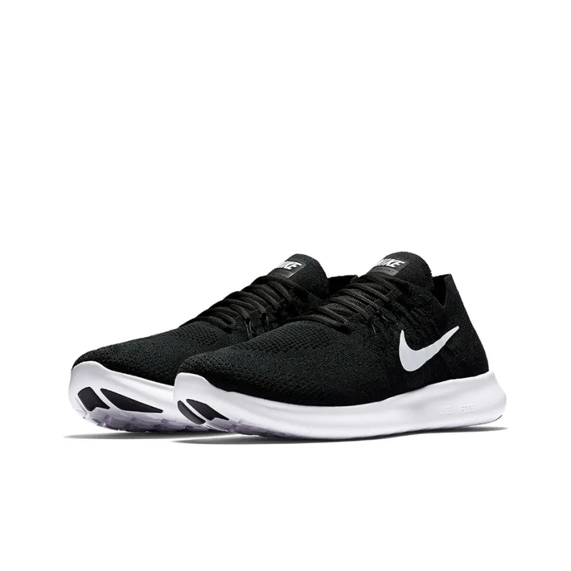 Nike Free Rn Flyknit 2017 Black White-1