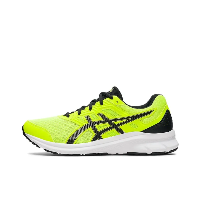 Asics Jolt 3 Breathable Wear-Resistant Slip-Resistant Low-Top Running Shoes Unisex Fluorescent Yellow/Black 4E-Width-0
