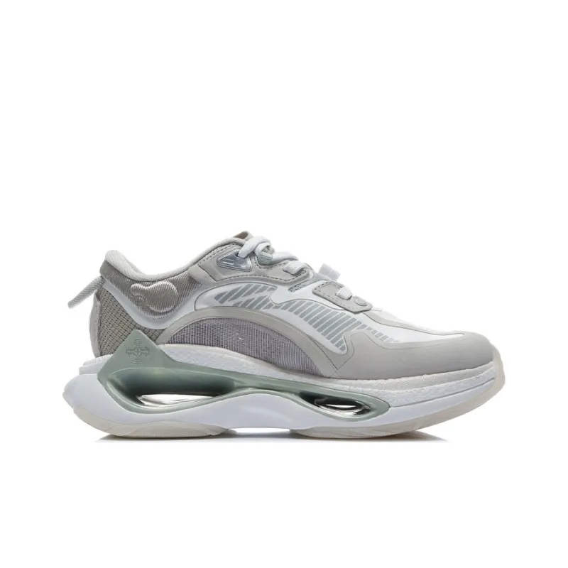 LiNing Exceed Infinity Running Shoes Women's Low Top Gray/Green-1