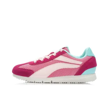 LiNing 3K Light Lightweight Breathable Slip-Resistant Low-Top Running Shoes Women's Red Blue