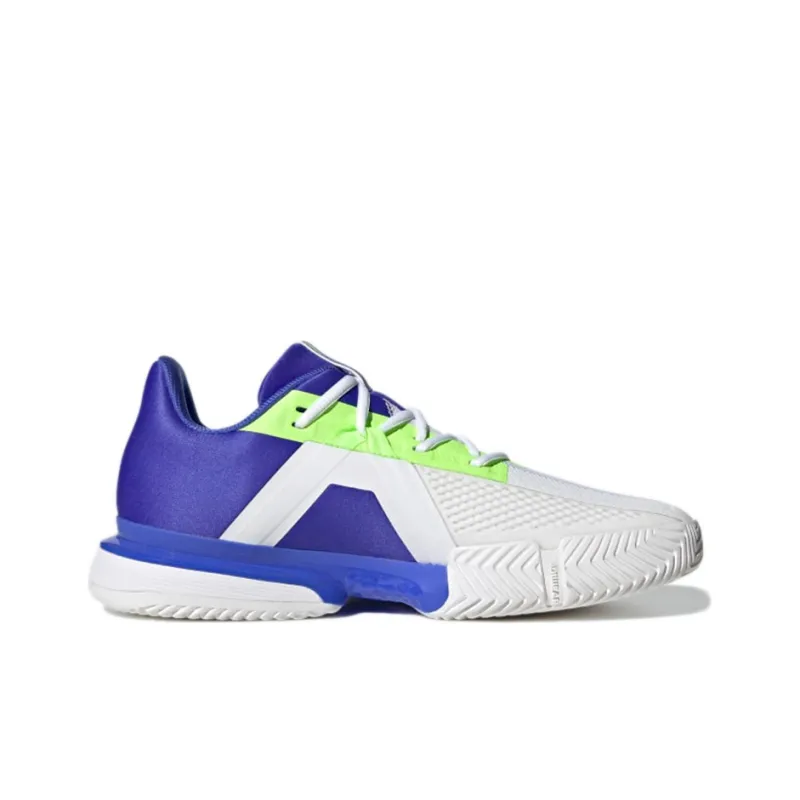 Adidas Solematch Bounce Lightweight And Wear-resistant Low-Top Running Shoes Men's White Blue Green-1