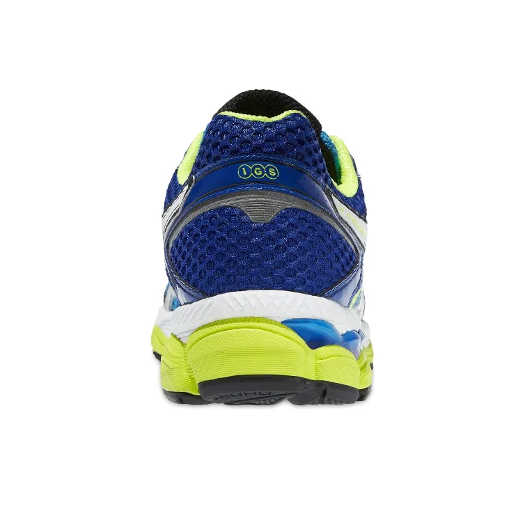Asics Gel-Cumulus 16 Wear-Resistant Low-Top Running Shoes Unisex Blue Silver Yellow-3
