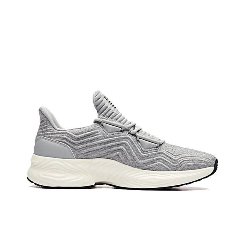 Anta Anti-Slip And Wear-Resistant Breathable Cushioning Low-Top Running Shoes Men's Gray Black-1