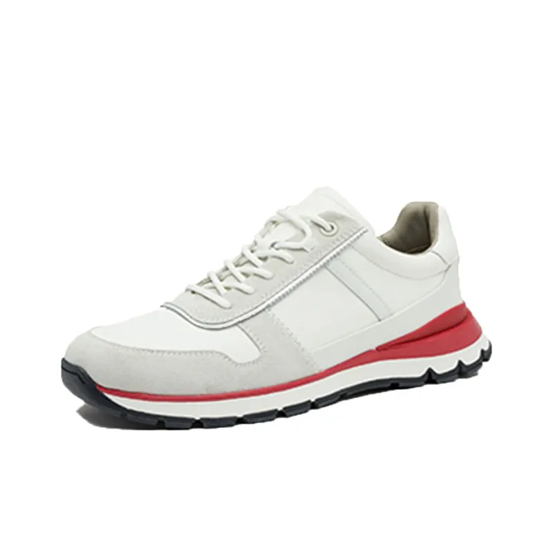 Clarks Wear Resistant Low Top Running Shoes Men's White-1