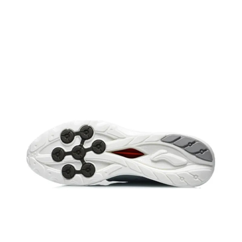 LiNing Effortless Cushioned Anti Slip And Wear Resistant Lightweight Low Top Running Shoes Men's Stone Gray-4