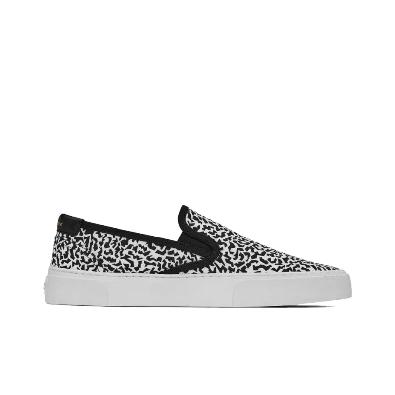 SAINT LAURENT Venice Low Top Stylish Skateboarding Shoes Men's Black-1