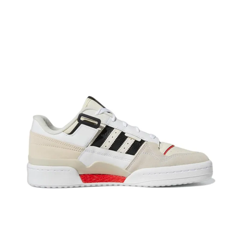 Adidas Forum Exhibit Low White Vivid Red-1