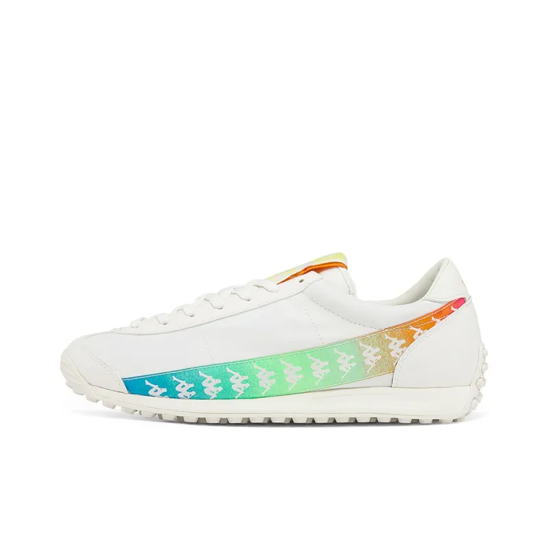Kappa Coverage Slip Resistant And Abrasion Resistant Low Top Running Shoes Unisex White-0
