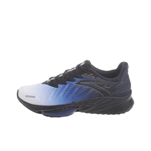 ANTA Running Shoes Men Low-Top Black/Glossy Blue/Tree Resin Yellow/Silver/Ivory White