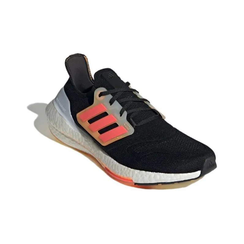 Adidas Ultra Boost 22 Black Turbo Flash Orange-2