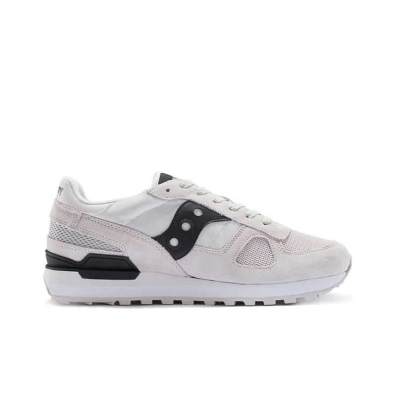 Saucony Shadow Original Cushioned Slip Resistant Abrasion Resistant Breathable Low Top Shoes Men's Gray Black-1
