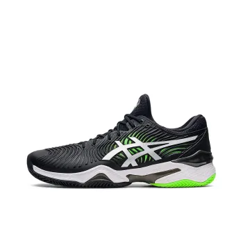 Asics Court FF 2 Clay Anti-Slip Wear-Resistant Low-Top Tennis Shoes Men's Black White Green