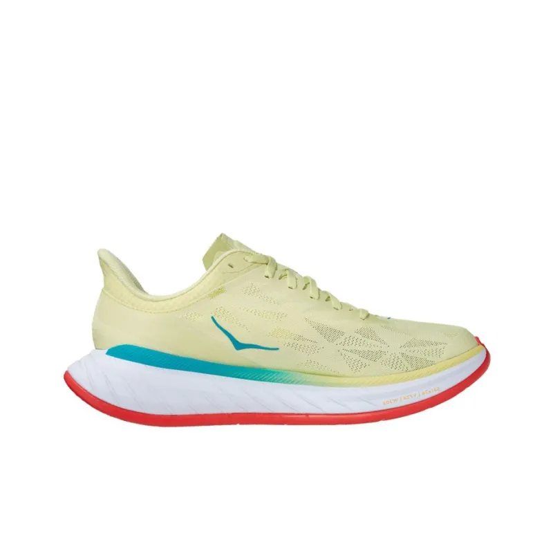 HOKA ONE ONE Carbon X 2 Luminary Green Hot Coral-1