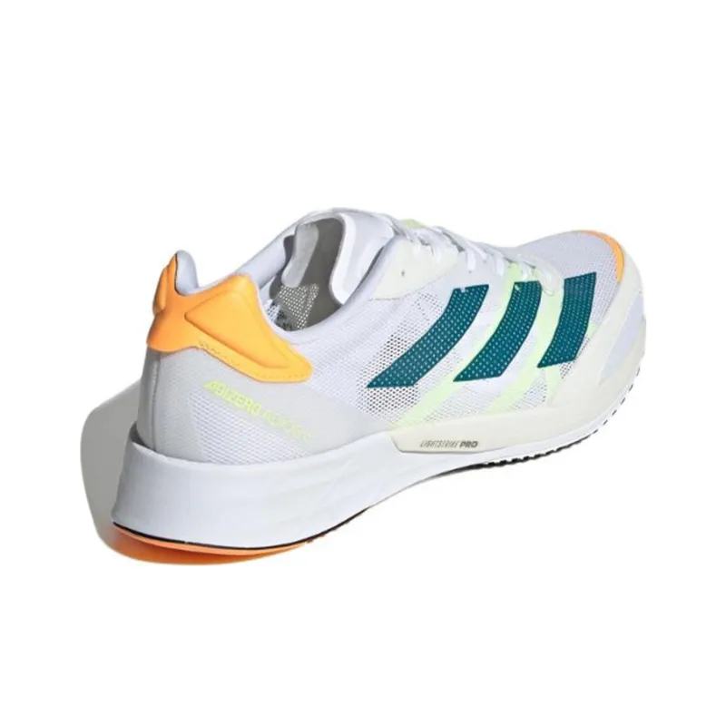 Adidas Adizero Adios 6 'White Teal Flamingo Orange'-3
