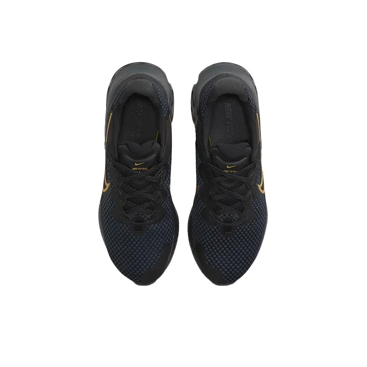Nike Renew Run 2 Black Metallic Gold-3
