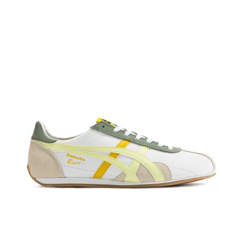 Onitsuka Tiger Runspark Shoes 'White Olive Green Yellow'-1