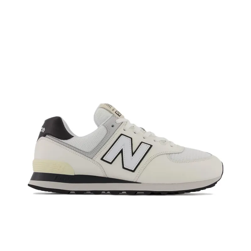 New Balance 574 White Black-1