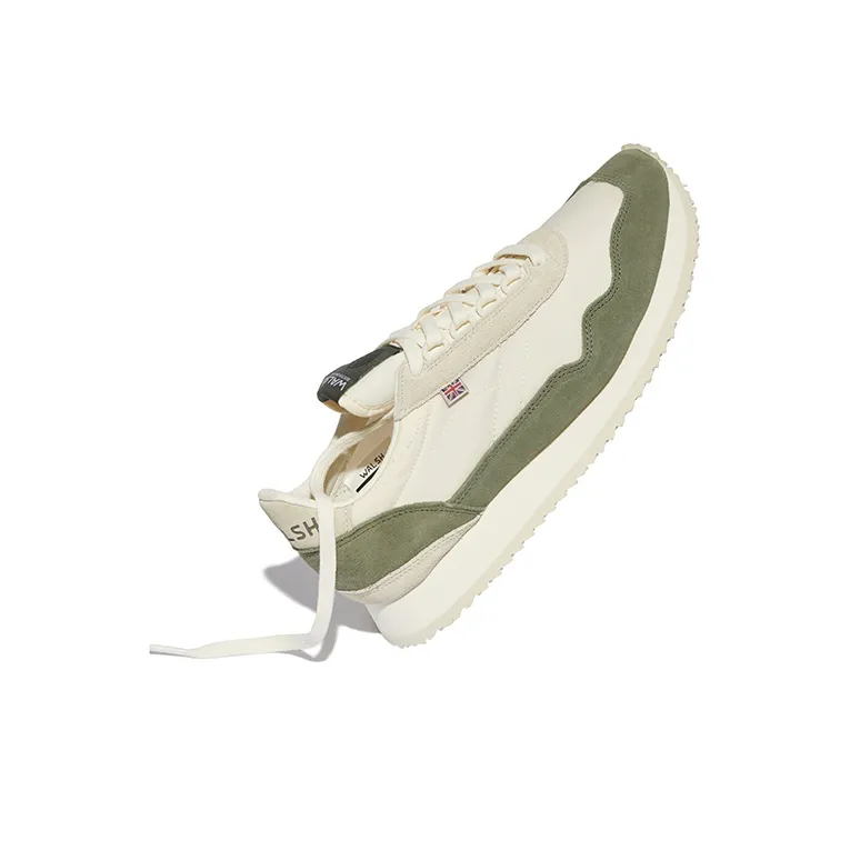 Norman Walsh ESL Cushioning Anti-Slip And Wear-Resistant Coverage Low-Top Casual Running Shoes Unisex Beige Green-2
