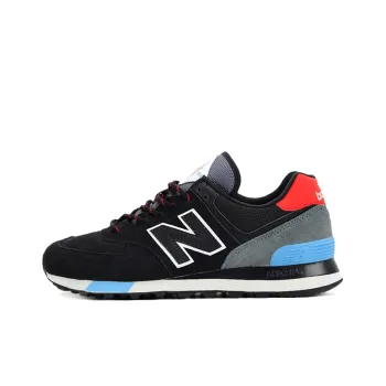 New Balance 574 Black Velocity Red