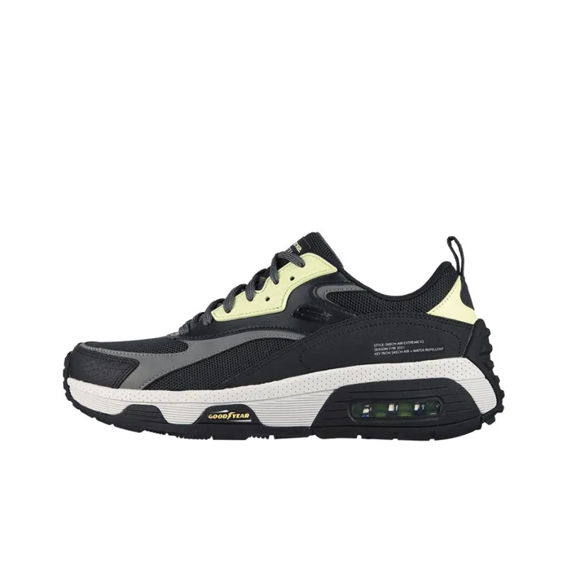 Skechers Skech-Air Extreme Cushioning Anti-Slip And Wear-Resistant Low-Top Running Shoes Men's Black-0
