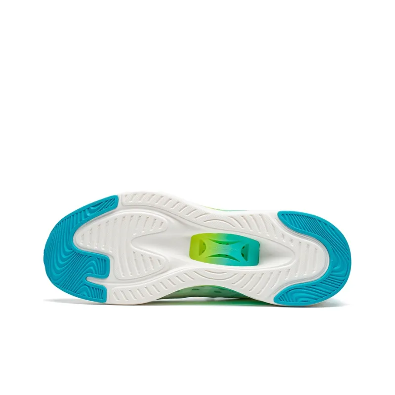 XTEP Qing Feng 5.0 Cushioning And Breathable Low Top X FLOW Long Distance Running Shoes Men's White Green-5