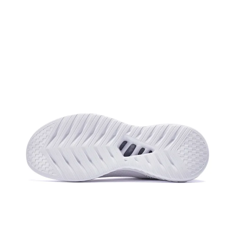 XTEP Cushioned Slip-Resistant Breathable Low-Top Running Shoes Men's White Black-4