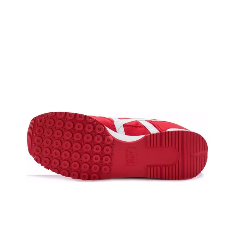 Onitsuka Tiger Alvarado Cushioning Anti Slip And Wear Resistant Low Top Casual Running Shoes Unisex Red-5
