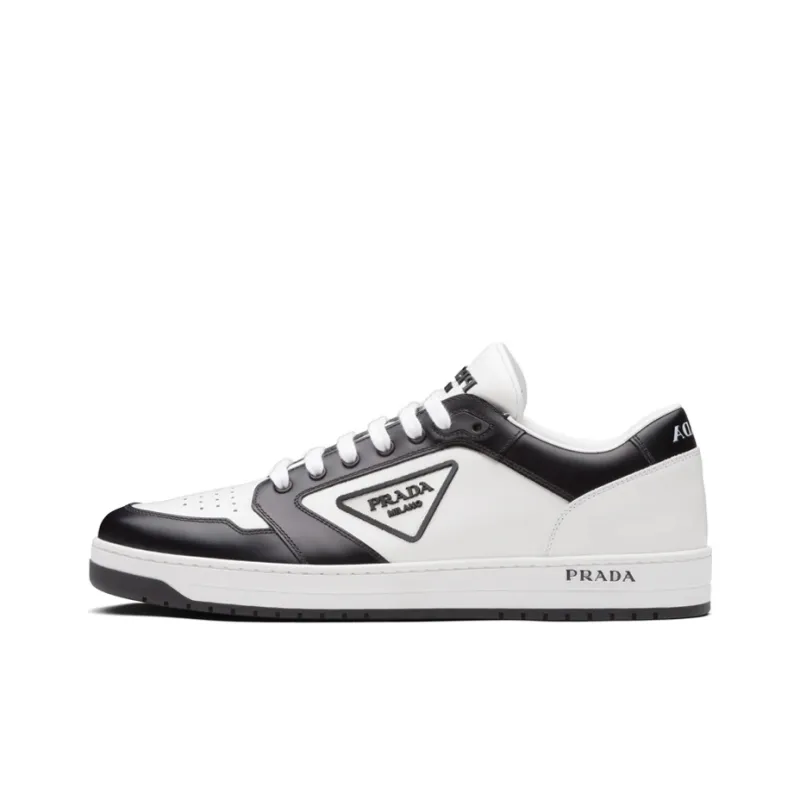 PRADA District Leather White Black White-0