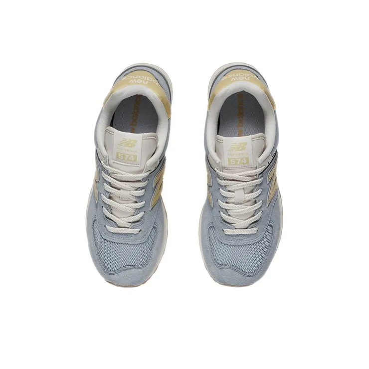 New Balance 574 Light Slate Wheat Field Women's-3