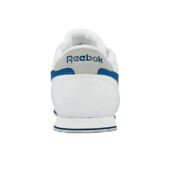 Reebok Royal Classic Rayen Cushioned Slip-Resistant Low-Top Running Shoes Men's White Blue-4