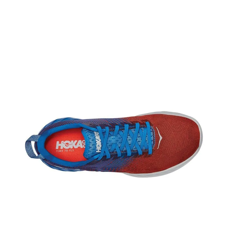 HOKA ONE ONE Mach 3 Running Shoes Men Low-Top Blue/Red-2