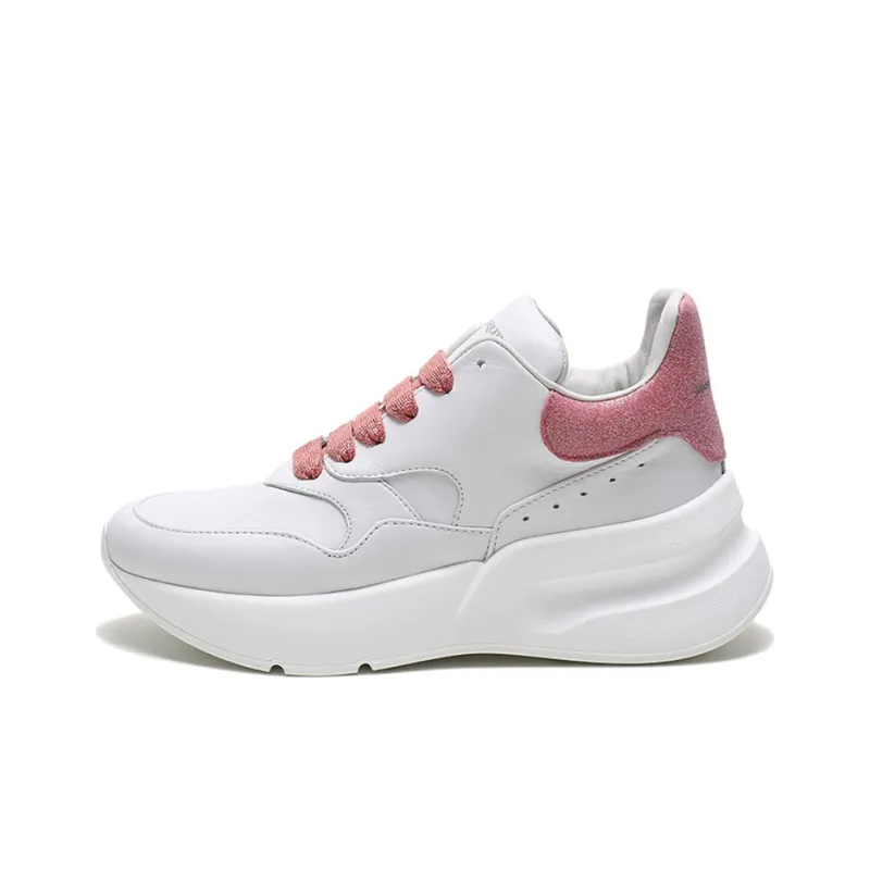 Alexander McQueen Sprint Runner Shoes 'White Pink' Women's-0