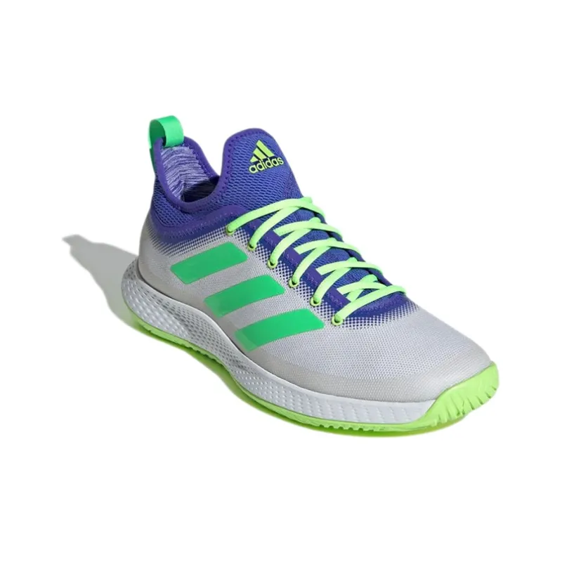 Adidas ULT Multicourt Wear-Resistant Low-Top Tennis Shoes Men's White Blue Green-2