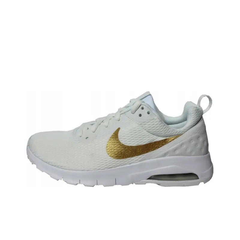 Nike Air Max Motion Cushioning Anti-Slip And Wear-Resistant Low-Top Casual Running Shoes Men's White Gold-0