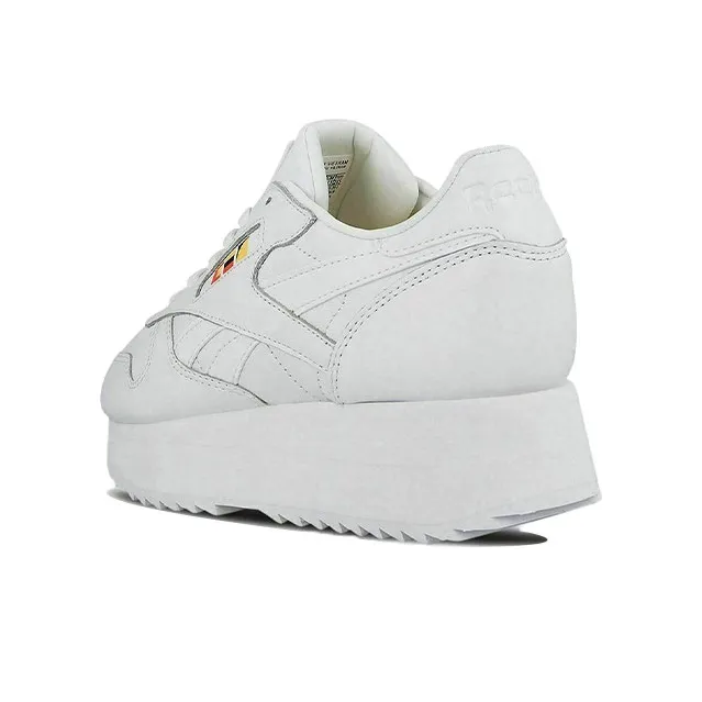Reebok Women's Classic Leather Double 'White' Women's-3