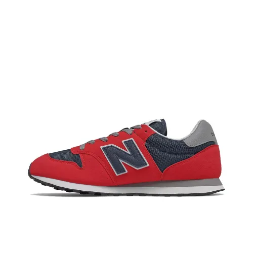 New Balance NB 500 Running Shoes Men Low-Top Team Red/Marble Blue