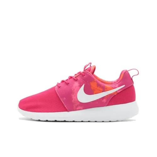 Nike Rosherun Print Fireberry White Women's