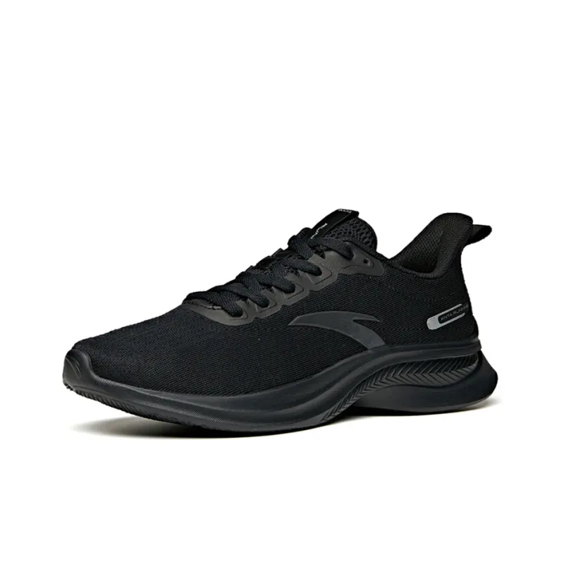 Anta Non-slip Wear-resistant Shock Absorption Low-Top Running Shoes Black-1