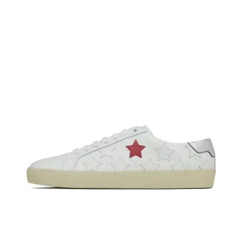 SAINT LAURENT Court Classic SL/06 Metallic California Bright White