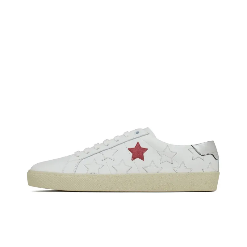 SAINT LAURENT Court Classic SL/06 Metallic California Bright White-0