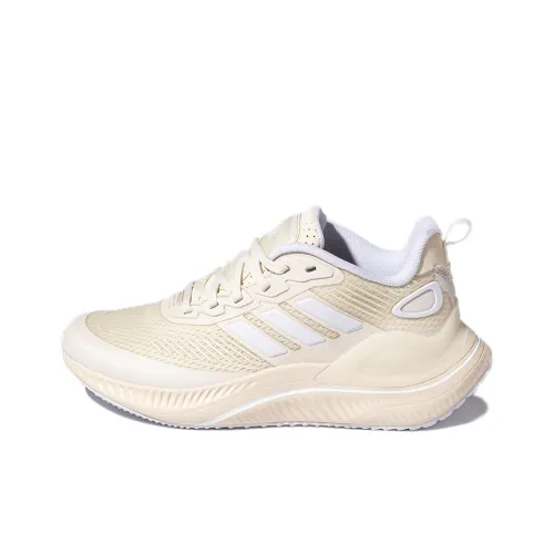 Adidas Alphamagma Running Shoes Women's Low-Top Beige Yellow