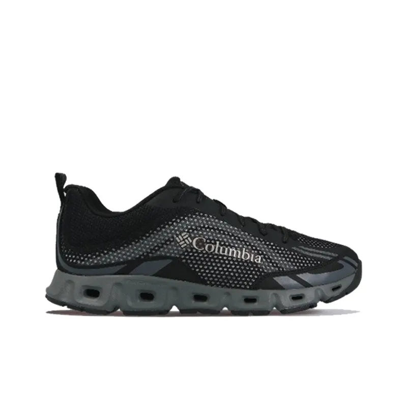 Columbia Cushioning Slip Resistant Breathable Wear Resistant Support Quick Dry Low Top Running Shoes Men's Black-1