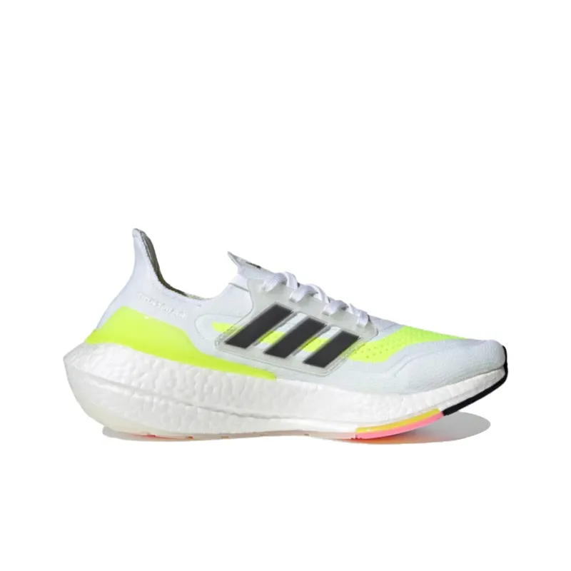 Adidas Ultra Boost 21 White Solar Green Women's-1