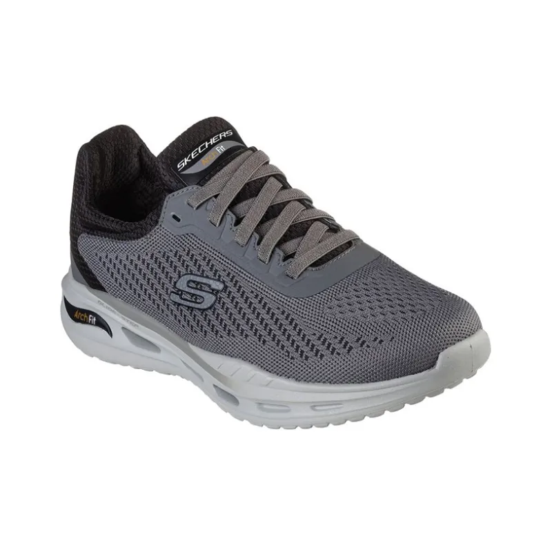Skechers Cushioning Breathable Wear Resistant Slip Resistant Low Top Running Shoes Men's Gray-2
