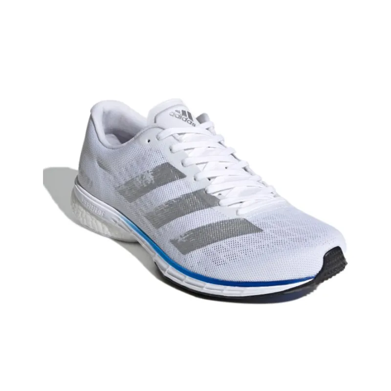 Adidas Adizero Adios 5 Wear-resistant And Lightweight Low-Top Running Shoes Men's White Blue-2