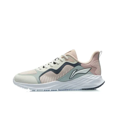 LINING Running Shoes Women's Low-Top Tea Orange Pink/Water Gray Green/Ink Gray